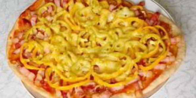 Рецепт пицца с колбасой