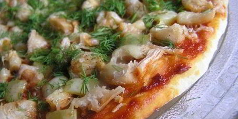Рецепт пицца с курицей и перцем
