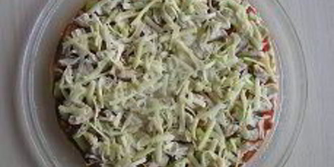 Рецепт пицца с курицей и перцем в микроволновке