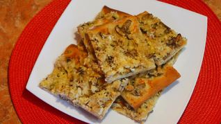 Рецепт Пицца с курицей с грибами