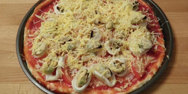 Рецепт пицца с морепродуктами в духовке