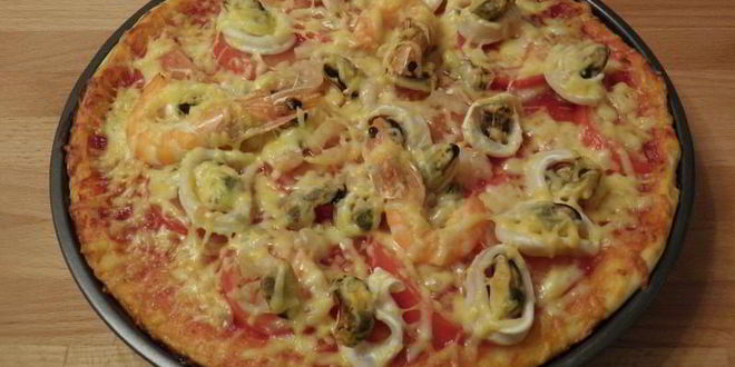 Рецепт пицца с морепродуктами в духовке