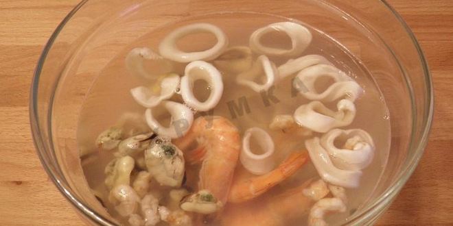 Рецепт пицца с морепродуктами в духовке