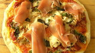 Рецепт Пицца с пармской ветчиной