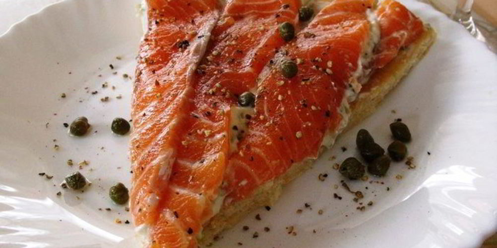 Как приготовить пицца с пьяным лососем