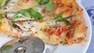 Рецепт Пицца с томатами и анчоусами