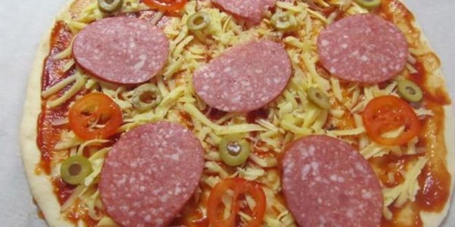 Рецепт пицца с томатами и оливками