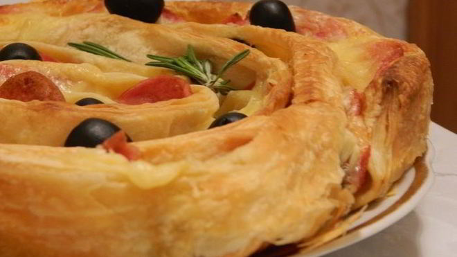 Рецепт Пицца с ветчиной