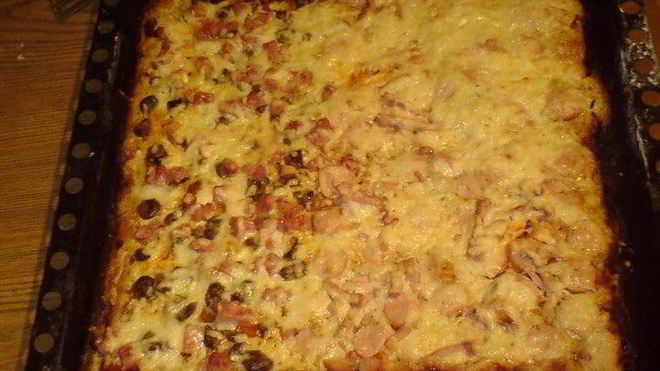 Рецепт Пицца Сердечно-колбасная