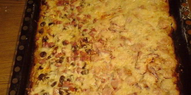 Рецепт пицца сердечно-колбасная