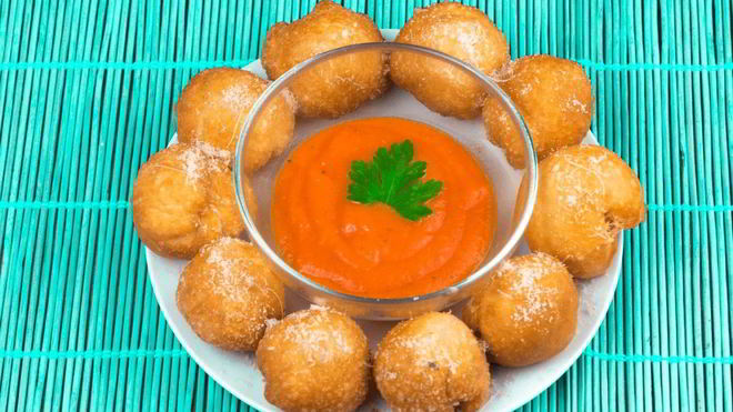 Рецепт Пицца-шарики во фритюре