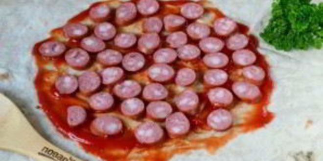 Рецепт пицца в лаваше на сковороде