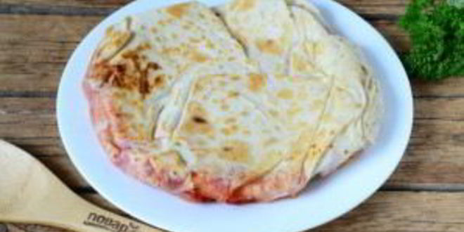 Рецепт пицца в лаваше на сковороде