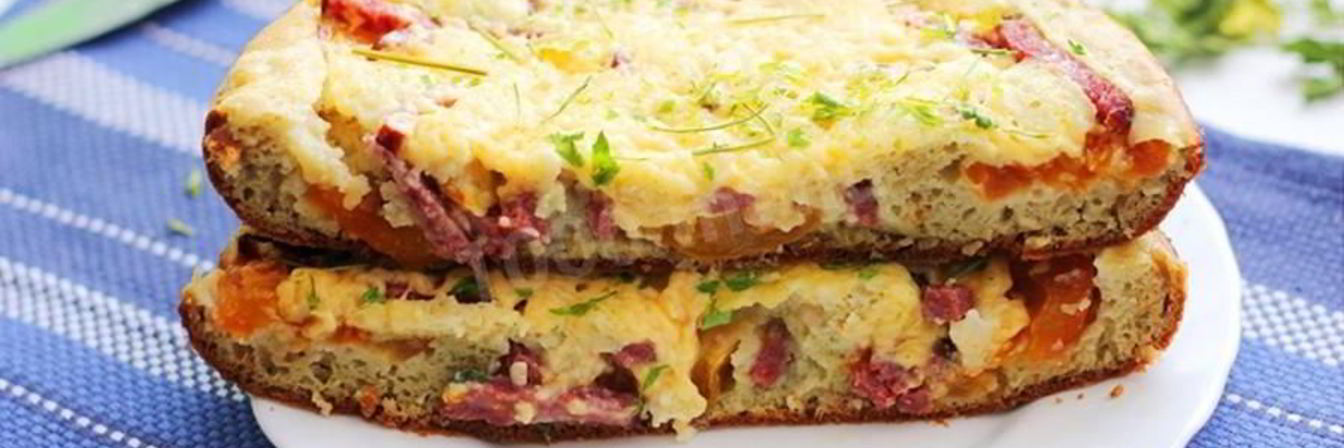 Рецепт Пицца в мультиварке без дрожжей