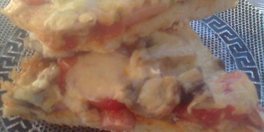 Рецепт пицца с копченой курицей