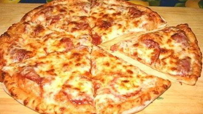 Рецепт Тонкая итальянская пицца с салями