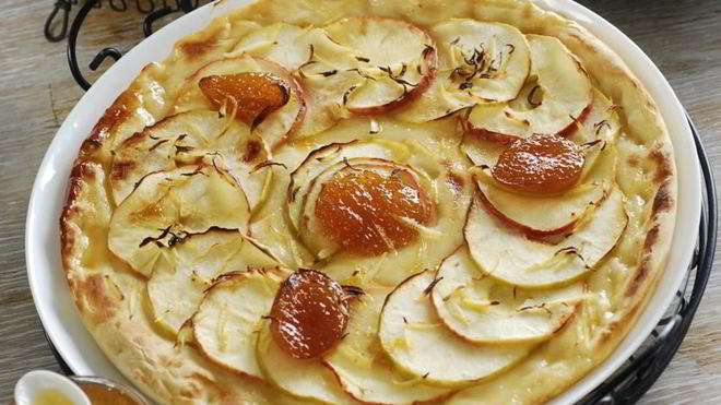 Рецепт Яблочная пицца
