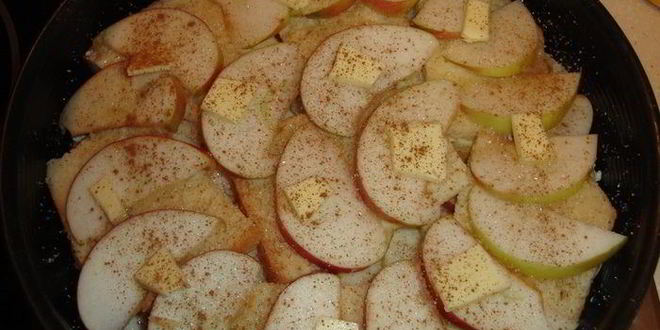 Рецепт классическая шарлотка с яблоками и творогом