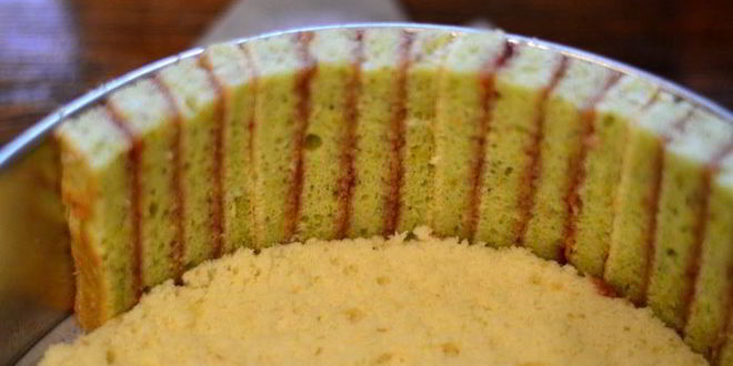 Рецепт клубнично-фисташковая шарлотка