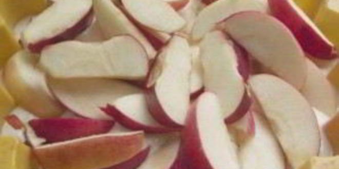 Рецепт красивая шарлотка с яблоками