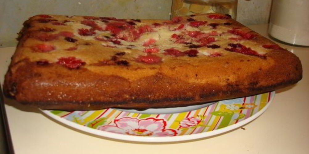 Рецепт шарлотка со сливами