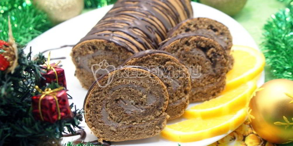 Как приготовить шоколадный рулет