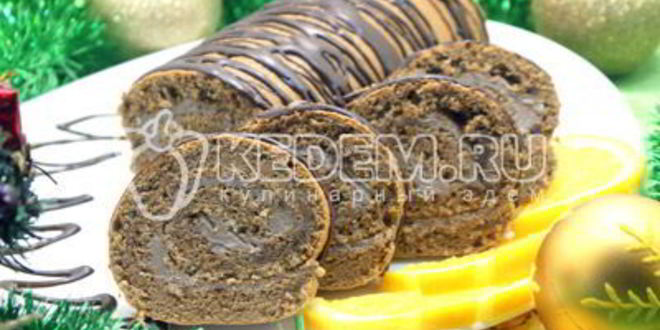 Рецепт шоколадный рулет