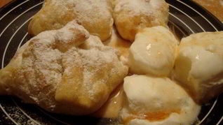 Рецепт Слоеные конвертики с яблоками и грушами