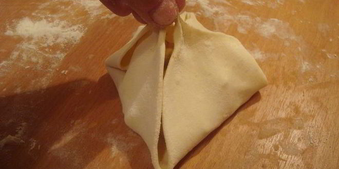 Рецепт слоеные конвертики с яблоками и грушами