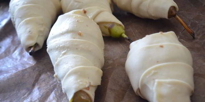 Рецепт слойки груши с франжипаном