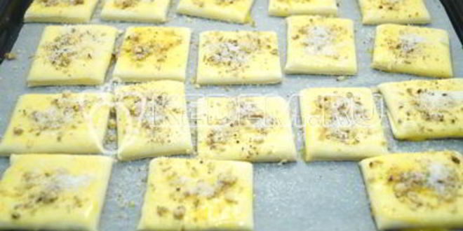 Рецепт слойки из слоеного теста ореховые