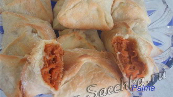 Рецепт Слойки из слоеного теста С огоньком