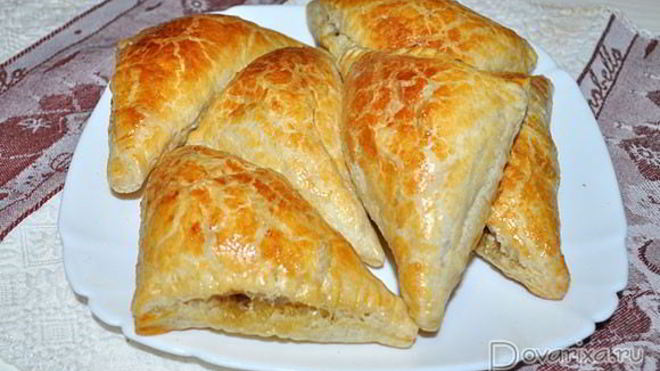 Рецепт Слойки с горбушей и яйцом