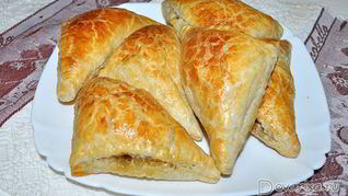 Рецепт Слойки с горбушей и яйцом