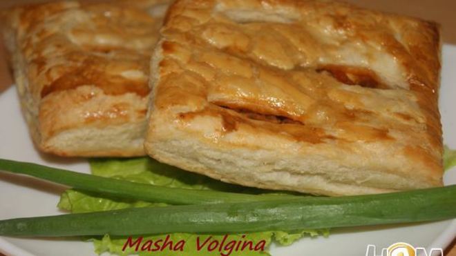 Рецепт Слойки с капустой и яйцом