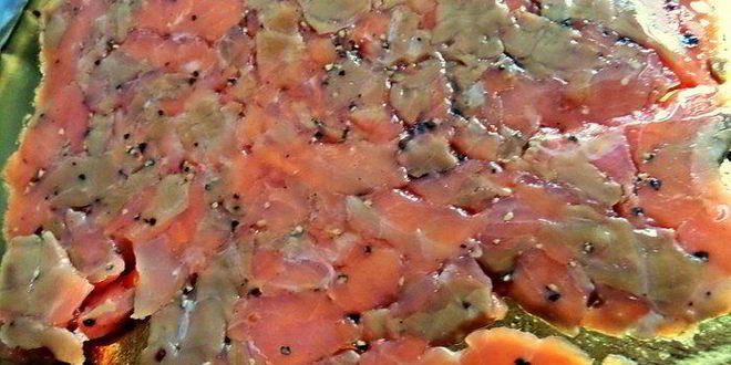 Рецепт слойки с картошкой и лососем