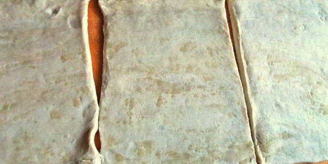 Рецепт слойки с картошкой и лососем