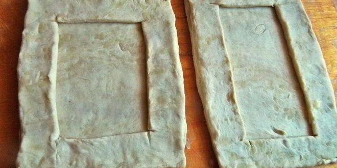 Рецепт слойки с картошкой и лососем