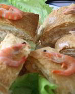 Слойки с креветками