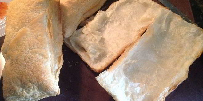 Рецепт слойки с креветками