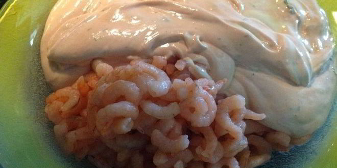 Рецепт слойки с креветками