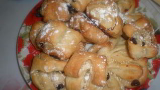 Рецепт Слойки с кунжутом и клюквой