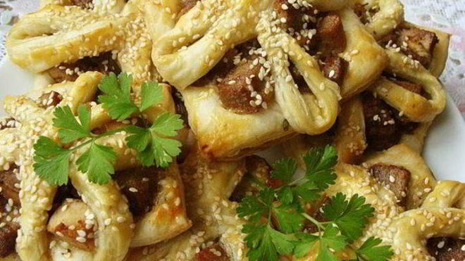 Рецепт Слойки с мясом