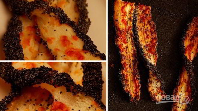 Рецепт Слойки с сыром и маком