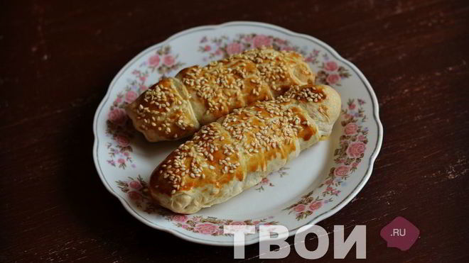 Рецепт Слойки с ветчиной и сыром
