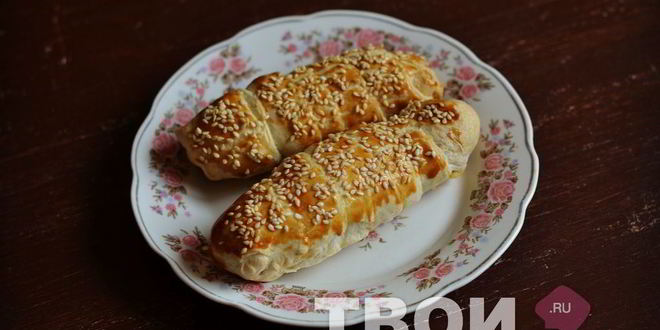 Рецепт слойки с ветчиной и сыром