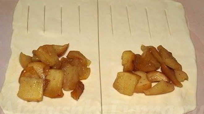 Рецепт Слойки с яблоками и корицей