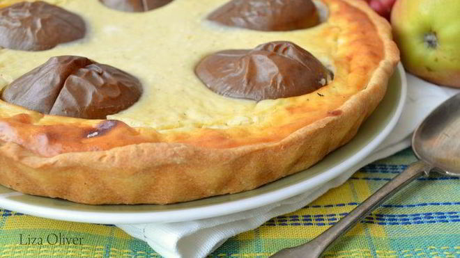 Рецепт Чудесный творожник с фаршированными грушами