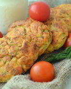 Картофельные сырники с укропом из духовки