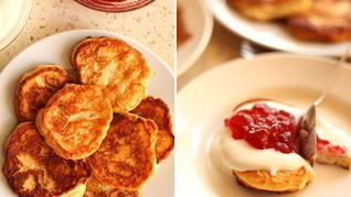 Рецепт Низкокалорийных сырников с яблоками и корицея